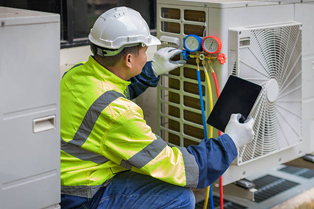 Professional Air Duct Cleaning technician working in Wilson's Mills, NC